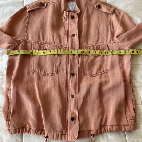 SOLD 💟 RAILS Collins Utility Linen Blend Jacket in Rose Dust Size Small - Picture 15 of 16